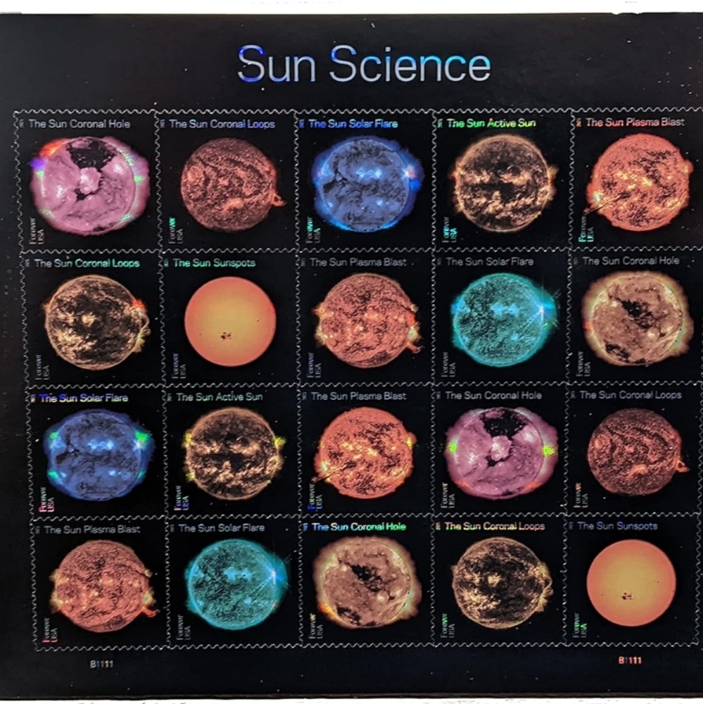 100 Sun Science 2021 Forever First Class Postage Stamps USPS Nasa Astronaut Mail
